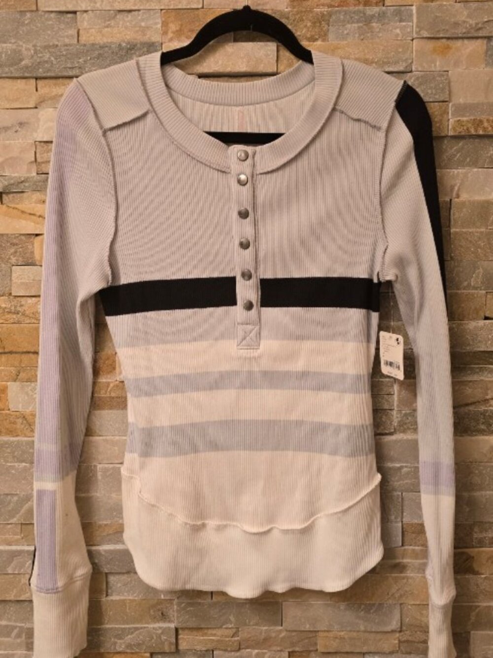 Free People Movement Rally Top in Ski Stripe Stardust - L - Picture 3 of 6